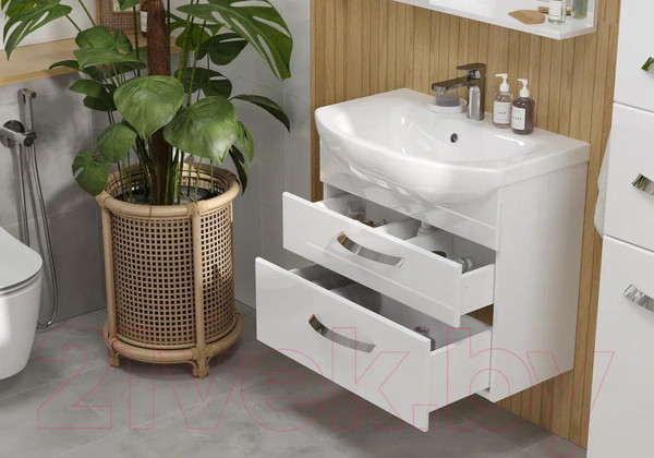 Изображение товара Тумба с умывальником Volna Onda 70.2Y Балтика 70 (подвесная)