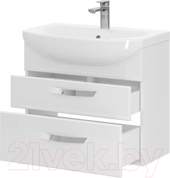 Изображение товара Тумба с умывальником Volna Onda 80.2Y Балтика 80 (подвесная)