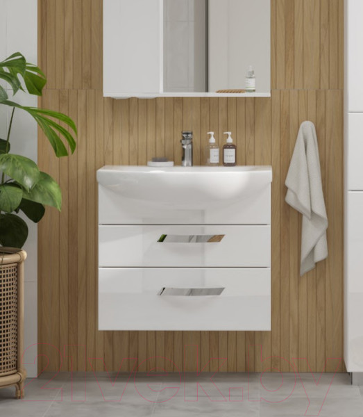 Изображение товара Тумба с умывальником Volna Onda 80.2Y Балтика 80 (подвесная)