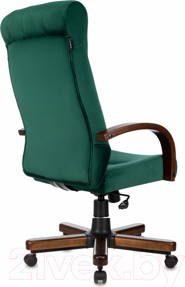 Изображение товара Кресло офисное Бюрократ T-9928WALNUT Fabric (зеленый Italia Green/дерево)