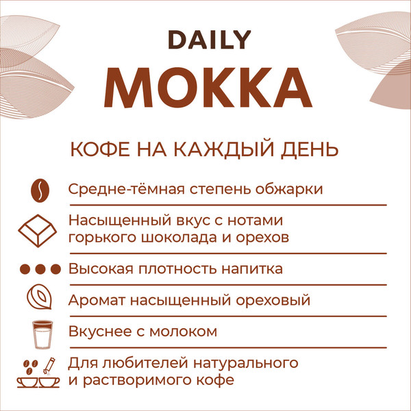 Изображение товара Кофе молотый Poetti Daily Mokka (250г)