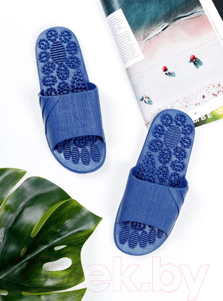 Изображение товара Тапочки домашние Amaro Home Relax Step Открытый нос / HOME-4019RS1-Blu-40 (р.40-41, голубой)