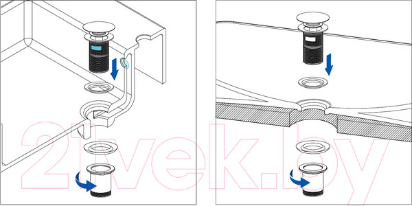 Изображение товара Донный клапан Deante NHC_R10U (Click-Clack)
