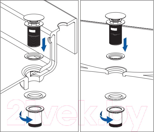 Изображение товара Донный клапан Deante NHC_R10U (Click-Clack)
