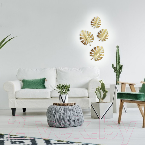 Изображение товара Бра Элетех Монстера 511 НББ 01-60-173 Е14 / 1005405187 (золото)