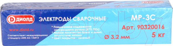 Изображение товара Электрод Диолд МР-3С d-3.2мм / 90320016 (5кг)