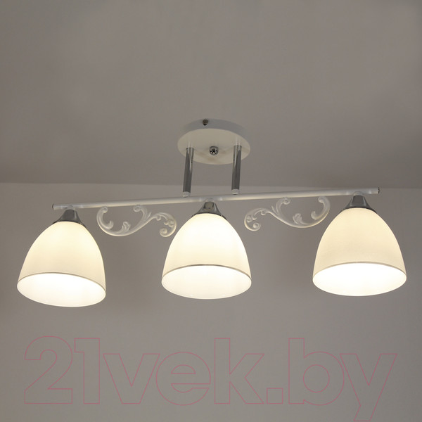 Изображение товара Потолочный светильник Элетех 21278-6/3 НПБ 01-3х60-211 Е27 / 1005405243 (белый хром)