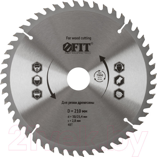 Изображение товара Пильный диск FIT Для циркулярных пил по дереву / 37752
