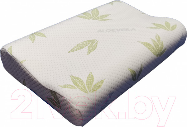Изображение товара Подушка для сна Familytex ППУМ с памятью формы (50x33x8/11, алоэ вера)