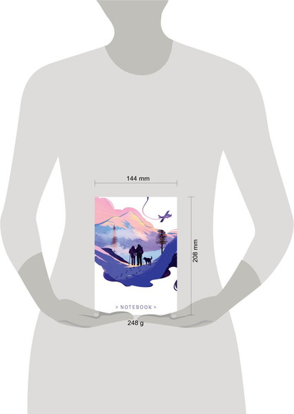 Изображение товара Записная книжка Эксмо Между нами горы / 9785041888343