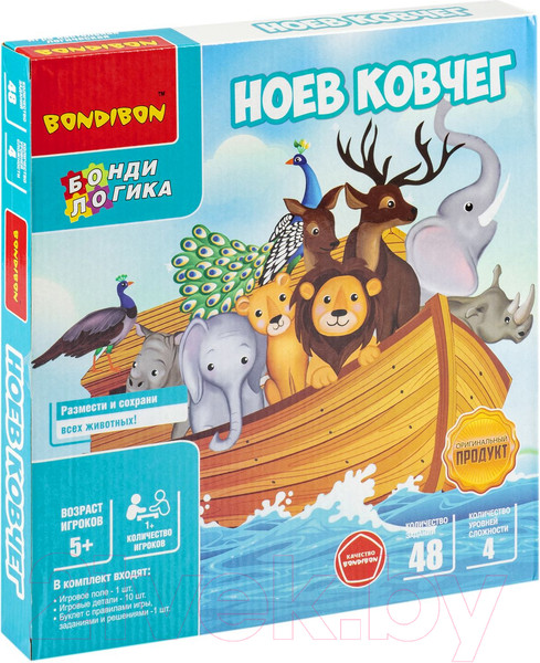 Изображение товара Настольная игра Bondibon БондиЛогика Ноев ковчег / ВВ6015