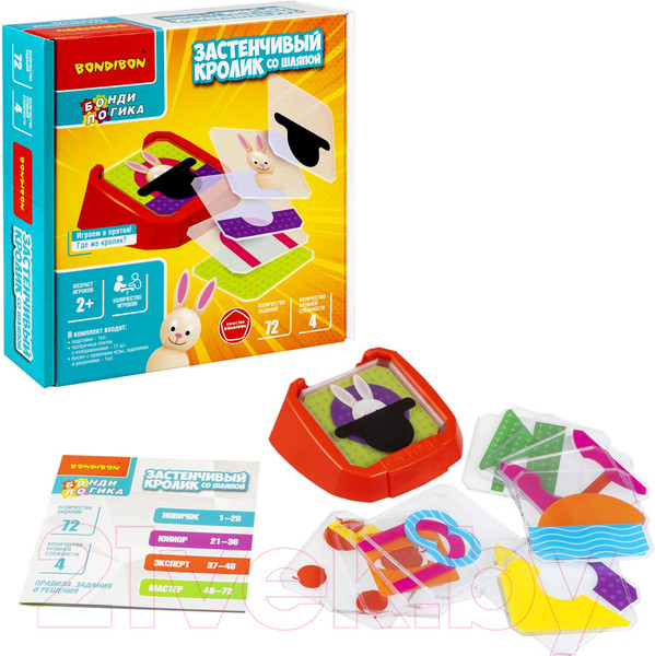 Изображение товара Настольная игра Bondibon Застенчивый кролик со шляпой / ВВ5086