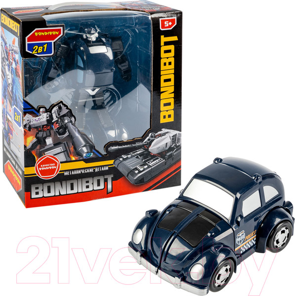 Изображение товара Робот-трансформер Bondibon Bondibot Полицейская машина / ВВ6061