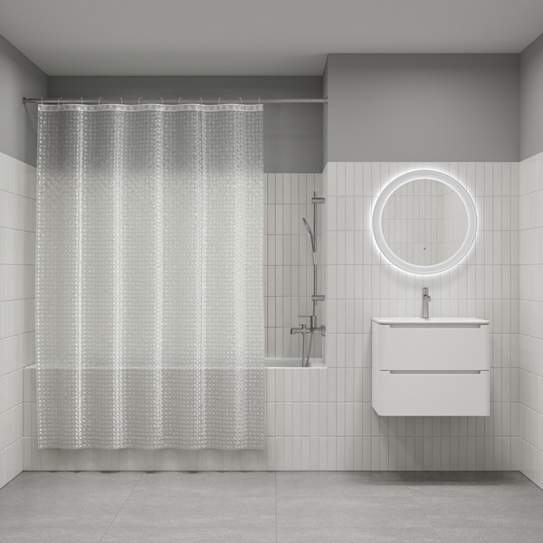 Изображение товара Шторка-занавеска для ванны IDDIS Promo P01PV18i11