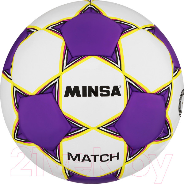 Изображение товара Футбольный мяч Minsa Match 9376731 (размер 5)