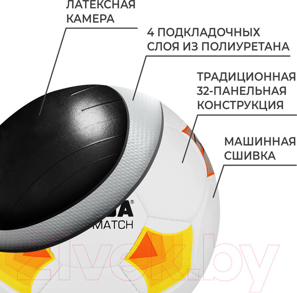 Изображение товара Футбольный мяч Minsa Futsal Match 9376742 (размер 4)