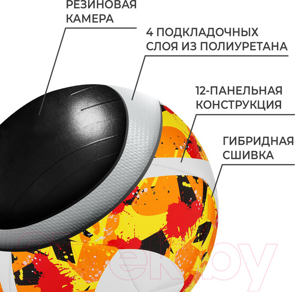 Изображение товара Футбольный мяч Minsa Futsal Club 9376740 (размер 4)