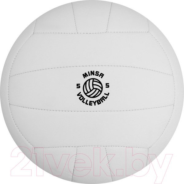 Изображение товара Мяч волейбольный Minsa Basic White / 9376727 (размер 5)