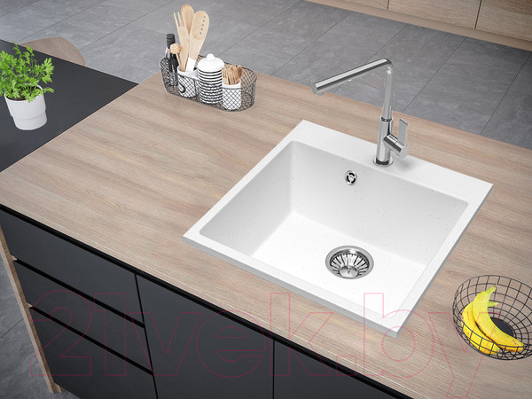 Изображение товара Мойка кухонная Berge BR-5050 (белый)