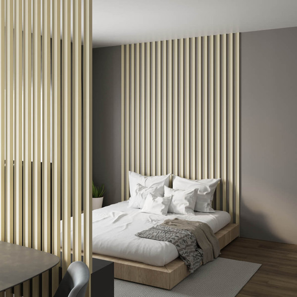 Изображение товара Рейка интерьерная STELLA МДФ Планкен Рекесс De Luxe Palomino (2700x50x19)