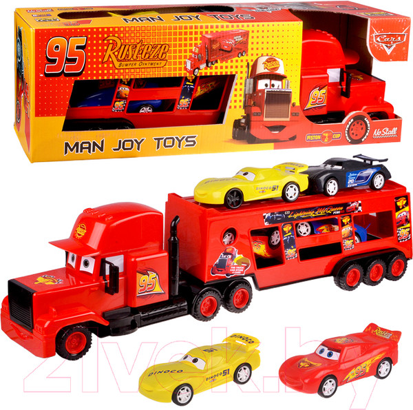 Изображение товара Набор игрушечных автомобилей Toybola Трейлер / М533