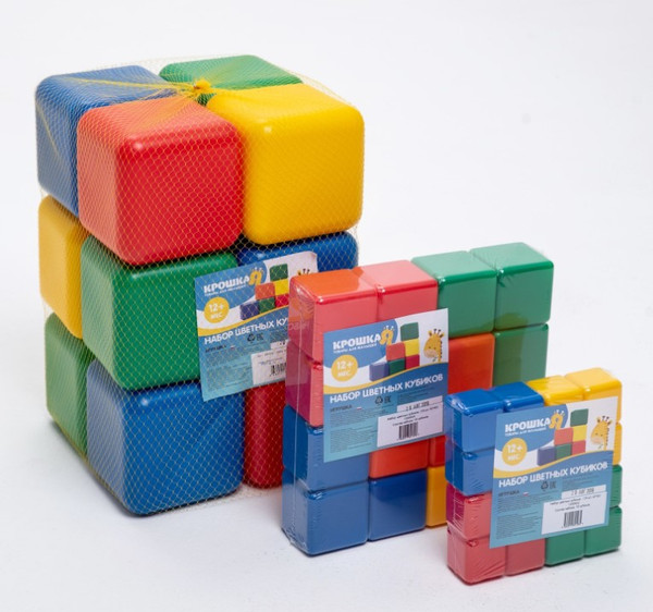 Изображение товара Развивающий игровой набор Соломон Набор цветных кубиков / 1930547