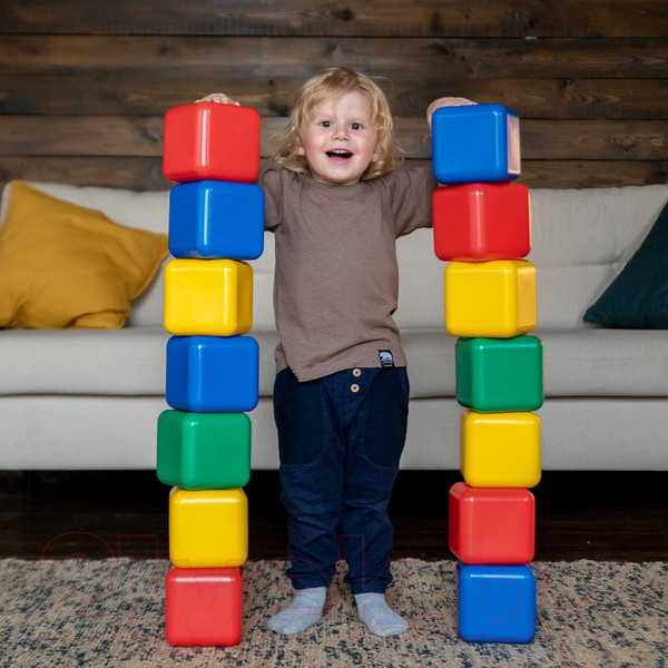 Изображение товара Развивающий игровой набор Соломон Набор цветных кубиков / 1930541