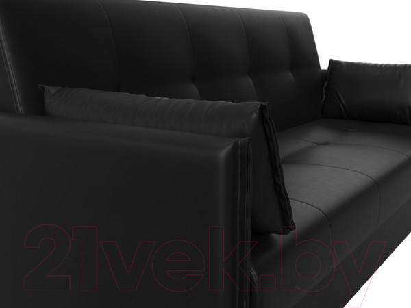 Изображение товара Диван Лига Диванов Лига-018 / 117889 (экокожа черный)