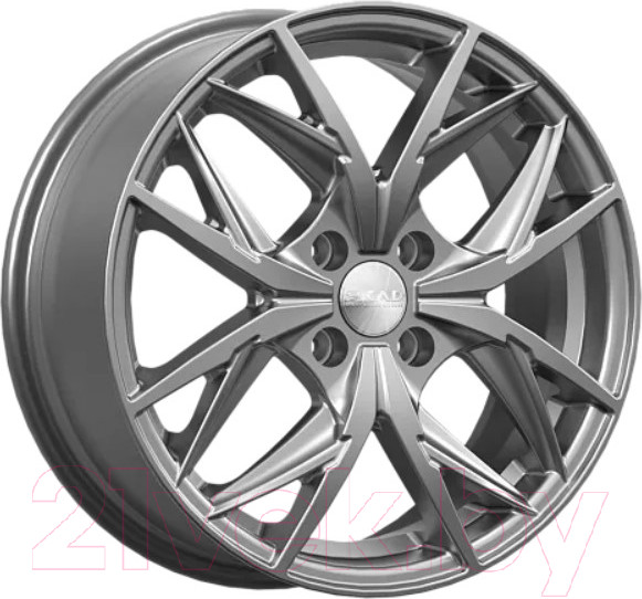 Изображение товара Литой диск SKAD Асти 16x6.5" 4x100мм DIA 60.1мм ET 37мм Графит