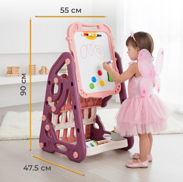 Изображение товара Мольберт детский Labalu Двухсторонний с книжной полкой QL061784