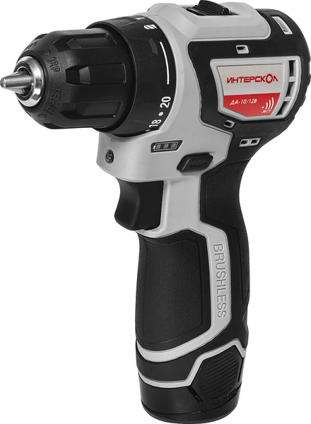Изображение товара Аккумуляторная дрель-шуруповерт Интерскол ДА-10/12В (687.2.2.70)