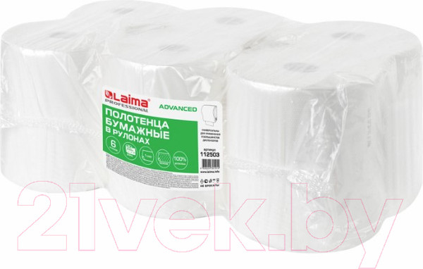 Изображение товара Бумажные полотенца Laima Advanced / 112503 (белый)