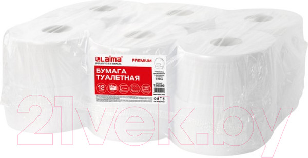 Изображение товара Туалетная бумага Laima Premium / 126092 (белый)