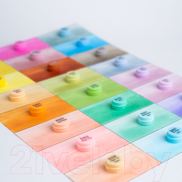 Изображение товара Набор маркеров Малевичъ GrafArt Brush / 190907 (24цв, пастельный)