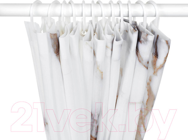Изображение товара Шторка-занавеска для ванны РМС Мрамор ШП-02БЖ