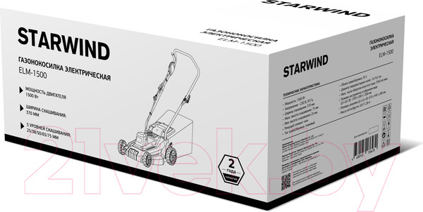 Изображение товара Газонокосилка электрическая StarWind ELM-1500