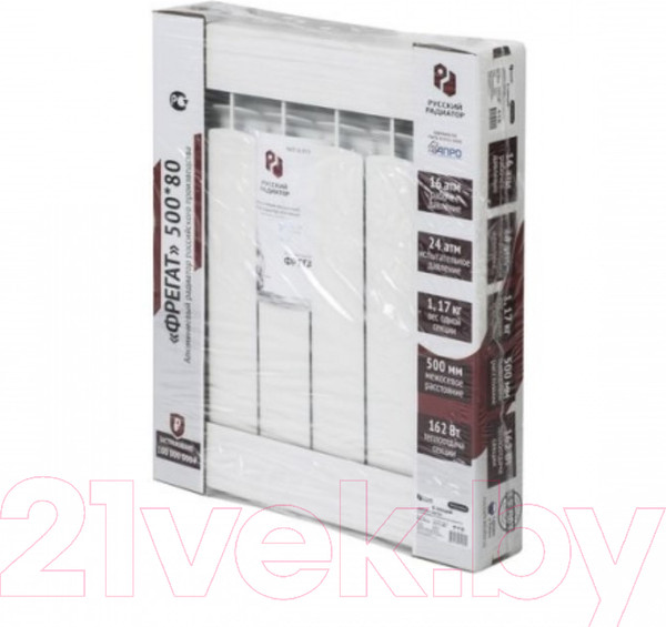 Изображение товара Радиатор алюминиевый Русский радиатор AL 500/80 (6 секций)