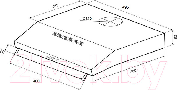 Изображение товара Вытяжка плоская Krona Osten 500 PB / КА-00005799 (черный)