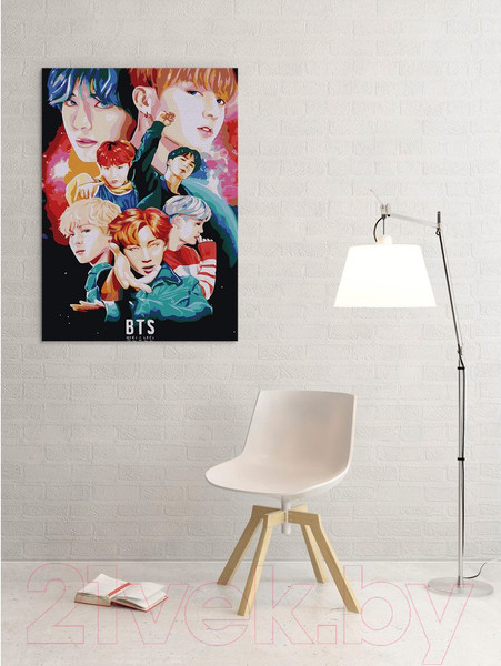 Изображение товара Картина по номерам Red Panda BTS космос p53976