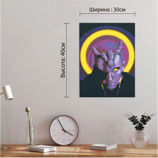 Изображение товара Картина по номерам Red Panda Эминем p54141 (30х40)