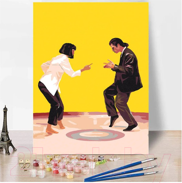 Изображение товара Картина по номерам Red Panda Твист Криминальное Чтиво p54421