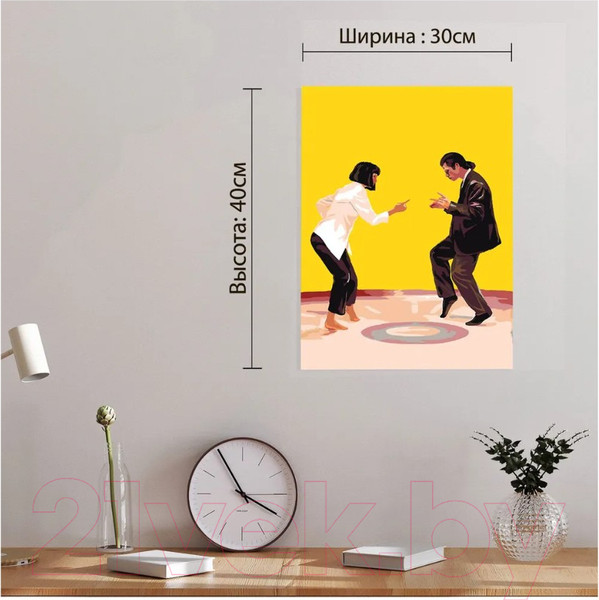 Изображение товара Картина по номерам Red Panda Твист Криминальное Чтиво p54421