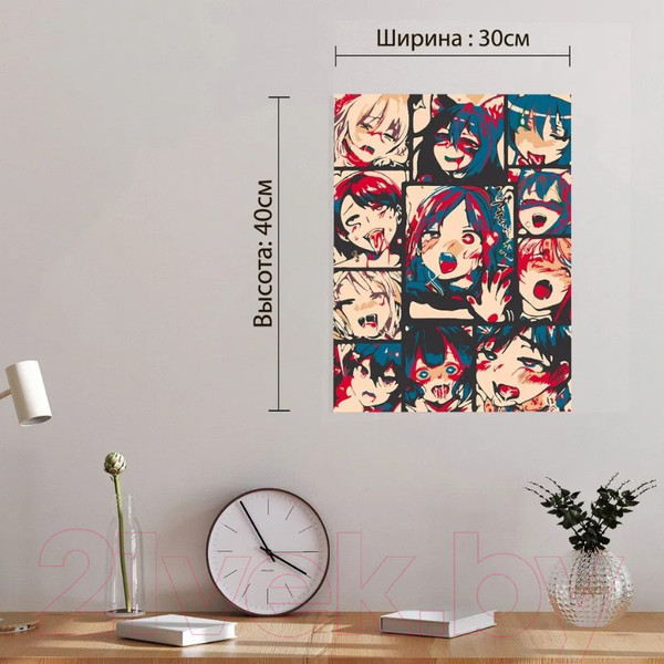 Изображение товара Картина по номерам Red Panda Ахегао Коллаж p54448