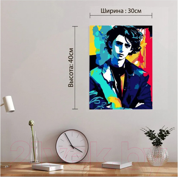 Изображение товара Картина по номерам Red Panda Тимоти Шаламе Поп Арт p54958