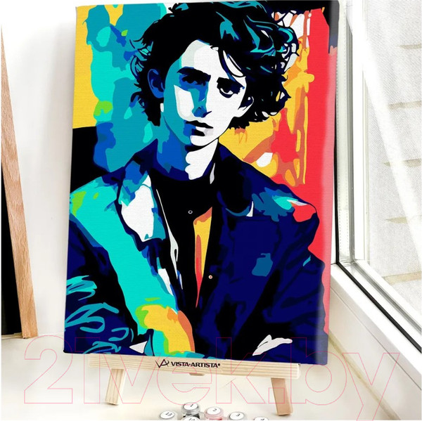 Изображение товара Картина по номерам Red Panda Тимоти Шаламе Поп Арт p54958