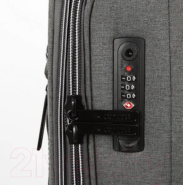 Изображение товара Чемодан на колесах Francesco Molinary 338-1004/3-24GRY (серый)