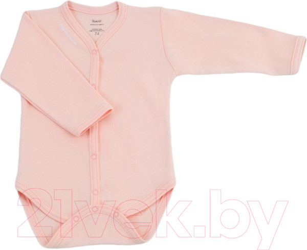 Изображение товара Боди для малышей Rant Hugs And Kisses с длинным рукавом / 6472/3-74 (Soft Pink, р.74)