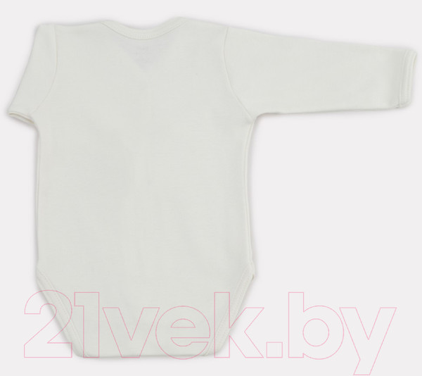 Изображение товара Боди для малышей Rant Hugs And Kisses с длинным рукавом / 6472/4-68 (Vanilla Beige, р.68)