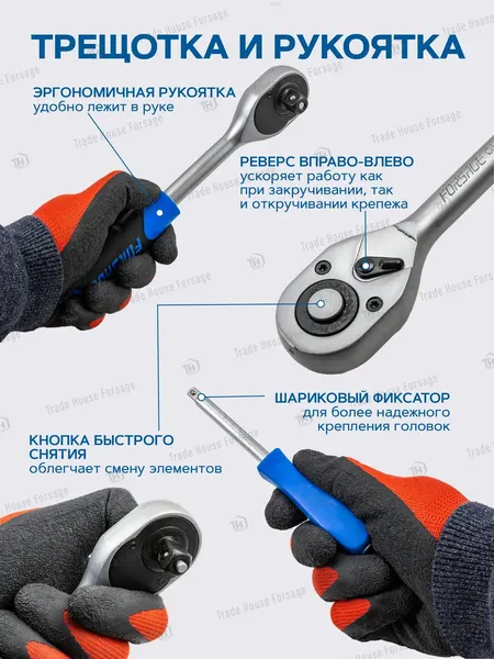 Изображение товара Универсальный набор инструментов Forsage F-4821-5