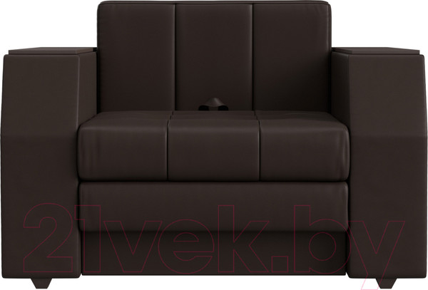 Изображение товара Кресло-кровать Лига Диванов Атлантида / 28410 (экокожа коричневый)